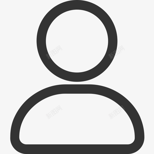 标签栏icon我的未选中svg_新图网 https://ixintu.com 标签 我的 选中 单色 线性 简约 圆润