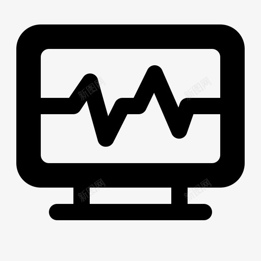 心电图医生健康svg_新图网 https://ixintu.com 医疗 心电图 医生 健康 医院 固体