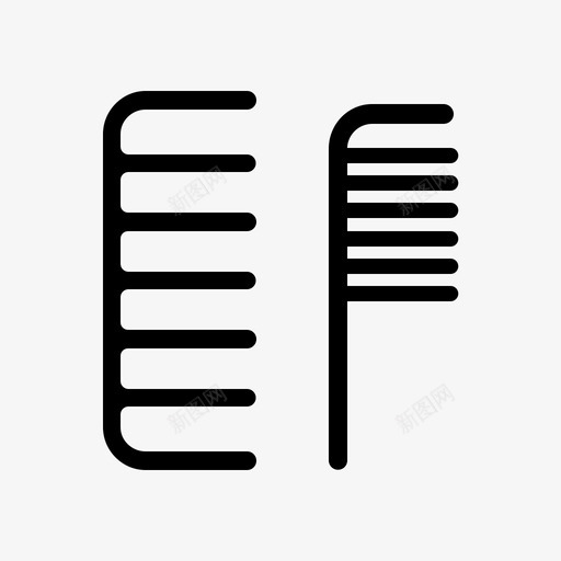 梳子清洁卫生svg_新图网 https://ixintu.com 梳子 清洁卫生