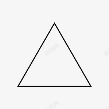 中空三角形图标