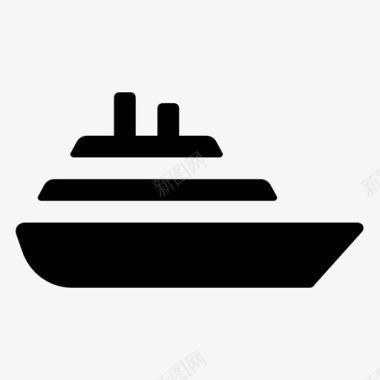 划船游船旅行图标