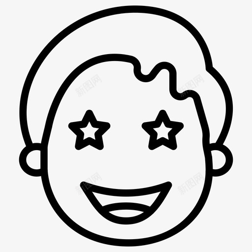 兴奋表情表情符号svg_新图网 https://ixintu.com 表情 笑脸 兴奋 符号 第一 一卷