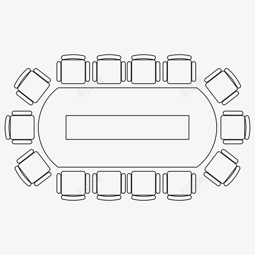 会议桌讨论桌家具svg_新图网 https://ixintu.com 会议桌 家具 讨论 会议室