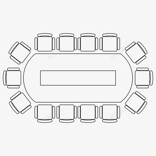 会议桌讨论桌家具svg_新图网 https://ixintu.com 会议桌 家具 讨论 会议室