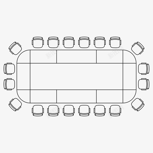 会议桌讨论桌家具svg_新图网 https://ixintu.com 会议桌 家具 讨论 会议室