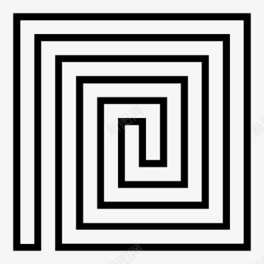 螺旋形催眠迷宫图标