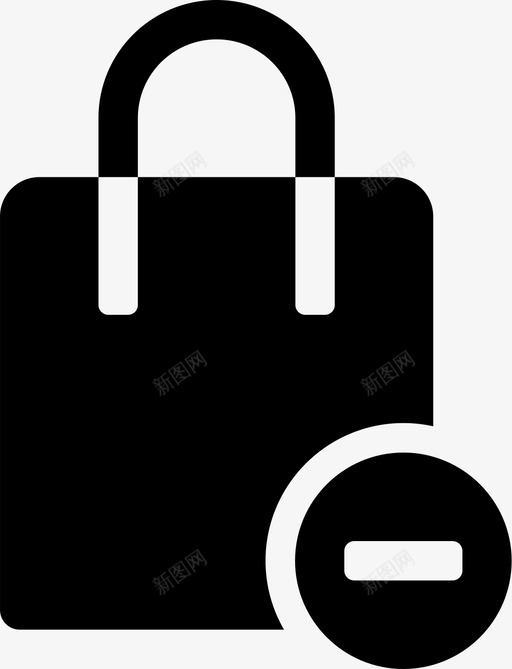 袋子删除减号svg_新图网 https://ixintu.com 袋子 删除 减号 购买 商店 购物袋 装满
