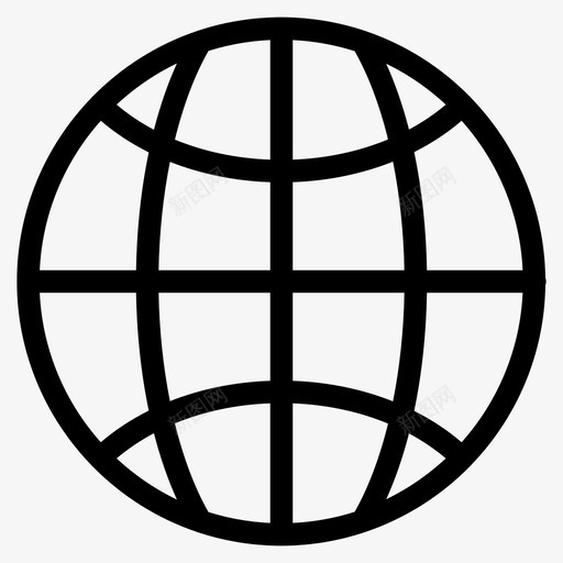 全球地球国际svg_新图网 https://ixintu.com 全球 网络 地球 国际互联网 用户界面 大纲