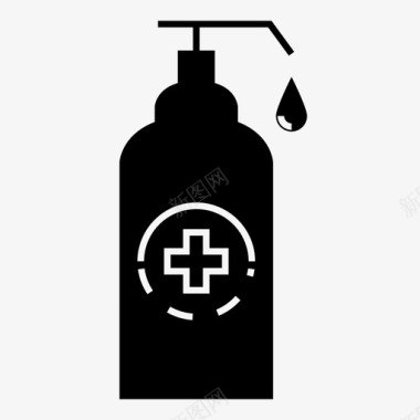 瓶子卫生用品洗发水图标