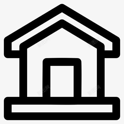 家庭地址建筑svg_新图网 https://ixintu.com 家庭 地址 建筑 房子 简历