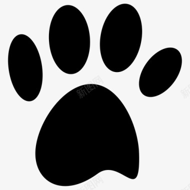 爪印动物爪猫爪图标
