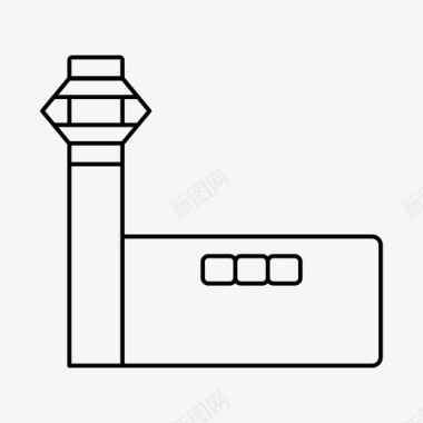 监狱建筑隔离图标