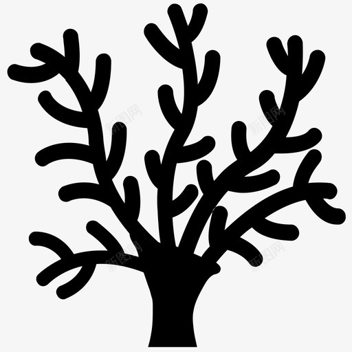 珊瑚礁门水下生态系统svg_新图网 https://ixintu.com 珊瑚礁 水下 生态系统 野生动物 藻类 类和 珊瑚 固体 图标