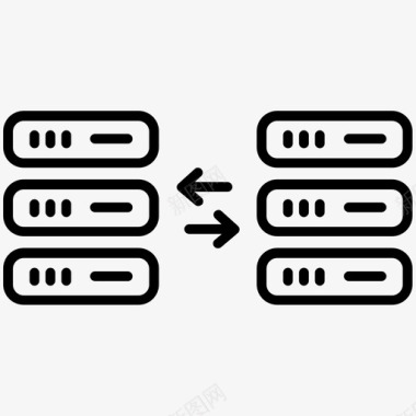 数据库大数据通信图标