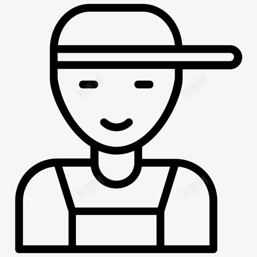 工人建筑师工程师svg_新图网 https://ixintu.com 工人 建筑师 工程师 工头 劳工 安装 维修 线图 图标