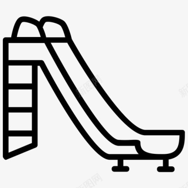 滑梯游乐园儿童活动图标