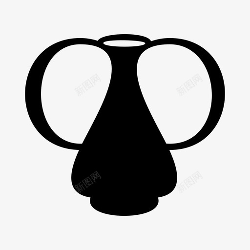 花瓶展示花svg_新图网 https://ixintu.com 花瓶 展示 支架 罐子 图标