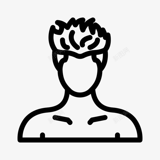 男士发型理发师模特svg_新图网 https://ixintu.com 男士 发型 理发师 模特