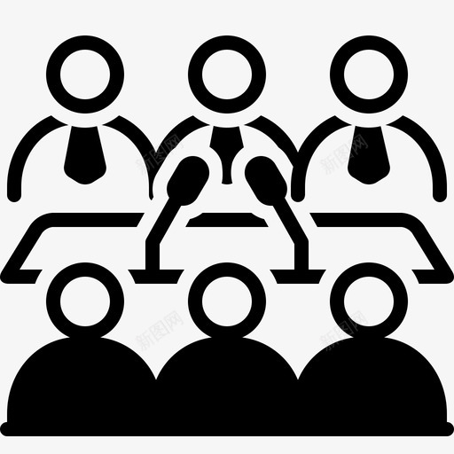商务会议会议研讨会svg_新图网 https://ixintu.com 商务会议 会议 研讨会 桌子
