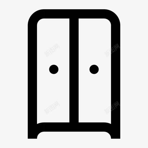 柜子02svg_新图网 https://ixintu.com 柜子 线性 单色 扁平 简约 精美