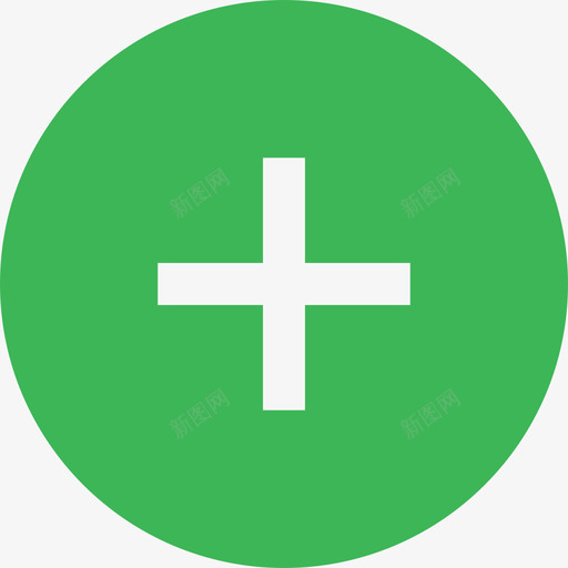绿色添加按钮svg_新图网 https://ixintu.com 绿色 添加 按钮