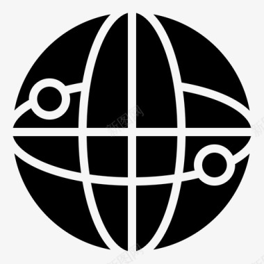 全球网络浏览器电子商务图标