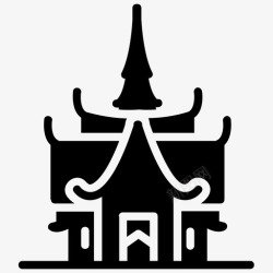 泰国寺院佛塔佛寺佛教寺院高清图片