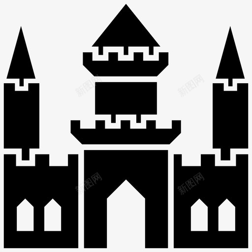 城堡城堡城堡庄园法国城堡svg_新图网 https://ixintu.com 城堡 庄园 法国 王府 中世纪