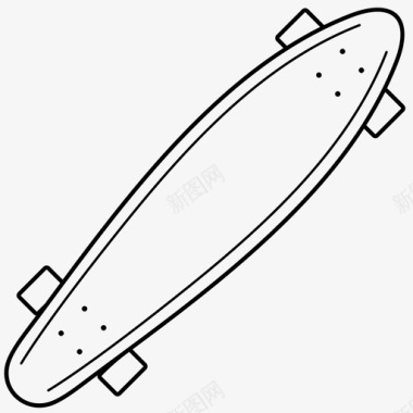 巡航长板滑板和长板类型图标