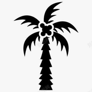 枣树棕榈树阿拉伯树图标