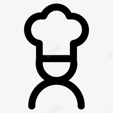 餐厅厨师烹饪食品图标