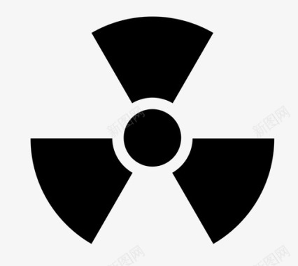 核标志危险辐射图标