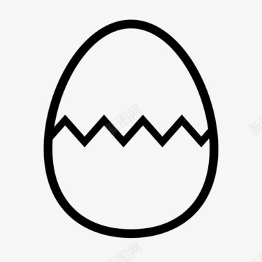 鸡蛋煮熟裂缝图标