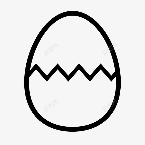 鸡蛋煮熟裂缝svg_新图网 https://ixintu.com 鸡蛋 煮熟 裂缝 吃食 食物 孵化