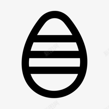 复活节基督教鸡蛋图标