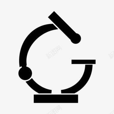 显微镜生物学科学图标