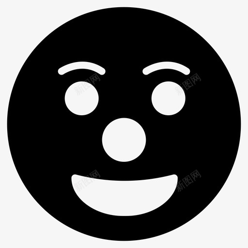 笑脸小丑表情符号svg_新图网 https://ixintu.com 表情 符号 笑脸 小丑 第一 一卷