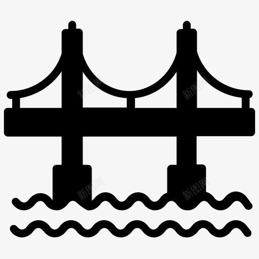 金门大桥金桥旧金山svg_新图网 https://ixintu.com 大桥 金门 美国 金桥 旧金山 纪念碑 美国文化 地标 字形 图标
