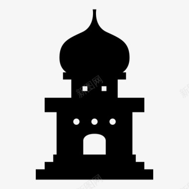 清真寺开斋节穆斯林图标