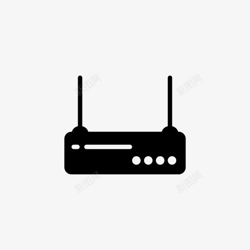 wifi路由器设备电子svg_新图网 https://ixintu.com 路由器 设备 小工 工具 电子 图标 字形 样式