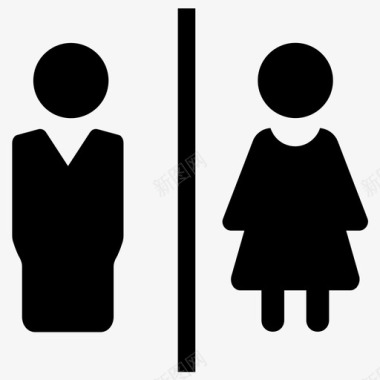 人物女性卫生间图标