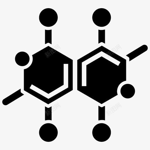 分子键键化学键svg_新图网 https://ixintu.com 分子 键键 化学键 离子 原子 毒药 符号 固体 图标