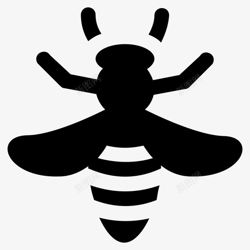 蜜蜂大黄蜂飞虫svg_新图网 https://ixintu.com 蜜蜂 大黄蜂 飞虫 害虫 控制 雕文 图标