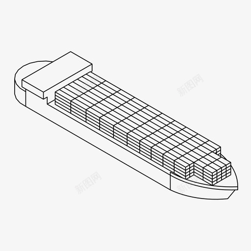 集装箱船货物商人svg_新图网 https://ixintu.com 集装箱船 货物 商人 运输