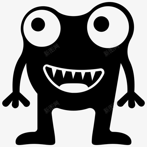 青蛙外星人外星怪物卡通怪物svg_新图网 https://ixintu.com 怪物 青蛙 外星人 外星 卡通 万圣节 字形 图标