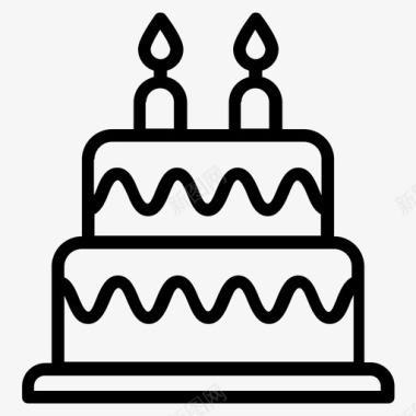 生日蛋糕面包店项目甜点图标