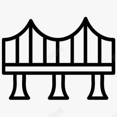 法国桥桥梁基地法国天桥图标