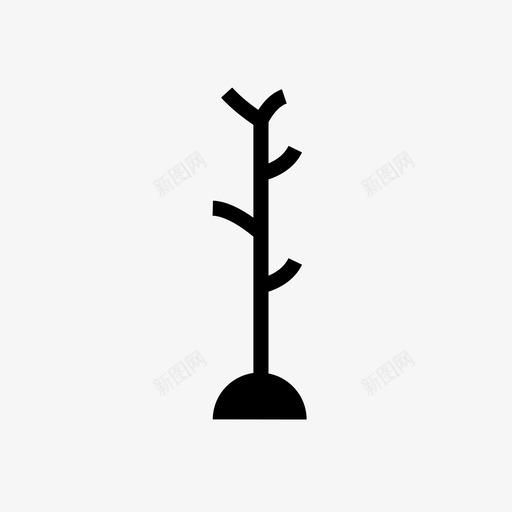 衣架装饰家具svg_新图网 https://ixintu.com 衣架 家具 装饰 大厅 房子 图标 字形 风格