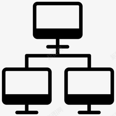 局域网宽带网络计算机图标