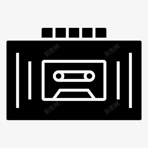 盒式磁带播放机盒式录音机通讯和媒体暗盒svg_新图网 https://ixintu.com 盒式 磁带 播放机 录音机 通讯 媒体 暗盒